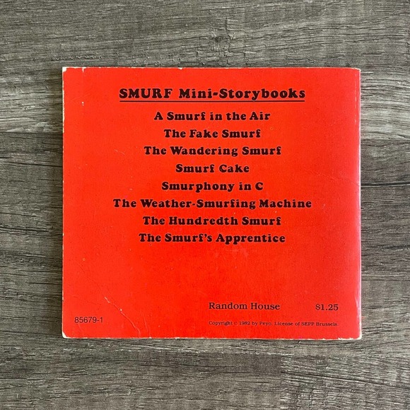 THE SMURF'S APPRENTICE by PEYO | RANDOM HOUSE [ VINTAGE 1982 ] - Picture 2 of 8